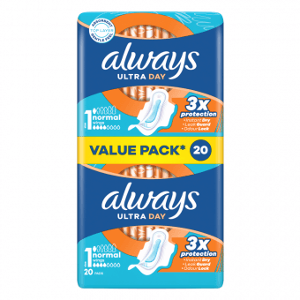 ALWAYS higiēniskās paketes ULTRA NORMAL PLUS, 20 gab.