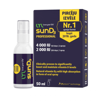 LYL sunD3 PROFESSIONAL 4 000 SV | 2 000 SV спрей, 50 мл
