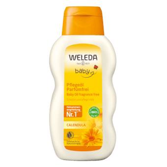 WELEDA BABY kliņģerīšu eļļa zīdaiņu ādas kopšanai, 200 ml