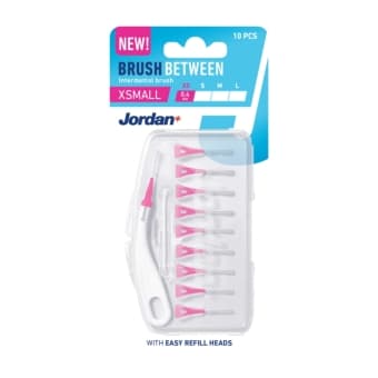 JORDAN межзубные щётки BRUSH BETWEEN, XS, 0,4 мм, 10 шт.