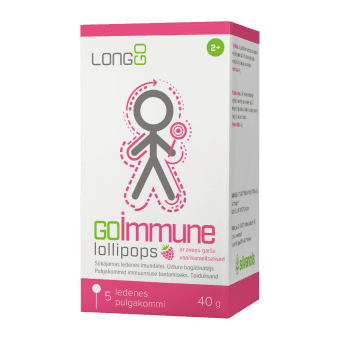 GOIMMUNE LOLLIPOPS со вкусом малины, 5 шт.