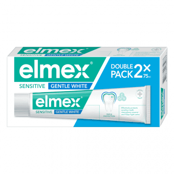 ELMEX зубная паста SENSITIVE GENTLE WHITE BIPACK, 75 мл