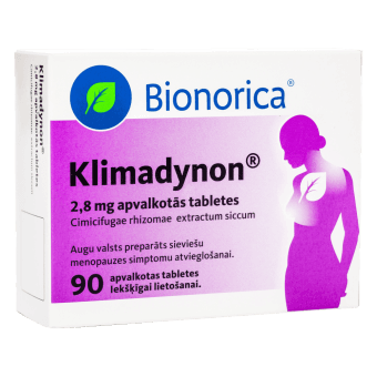 KLIMADYNON 2,8 mg apvalkotās tabletes, N90