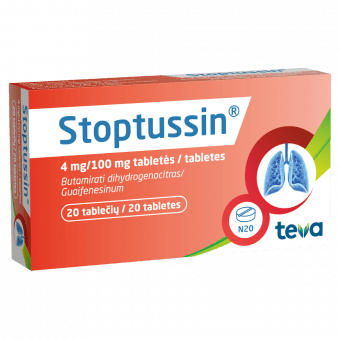 STOPTUSSIN таблетки 4 мг/100 мг, N20