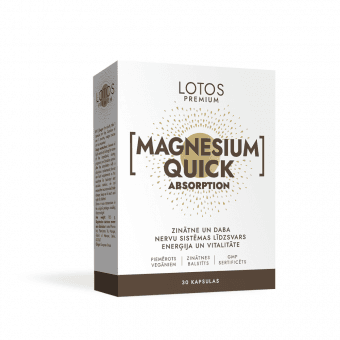 LOTOS PREMIUM Magnesium Quick Absorbtion, 30 kapsulas