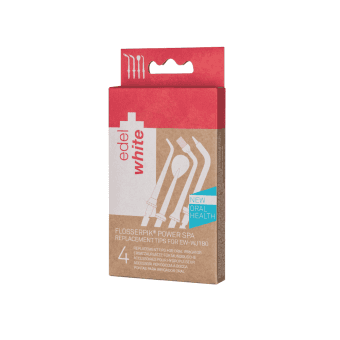 EDELWHITE maiņas uzgaļu komplekts irigatoram FLOSSERPIK POWER SPA, 1 gab.