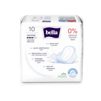BELLA higiēniskās paketes PERFECTA PURE NORMAL, 10 gab.