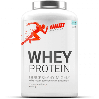 DION SPORTLAB sūkalu  proteīns piena šokolāde WHEY PROTEIN, 900 g