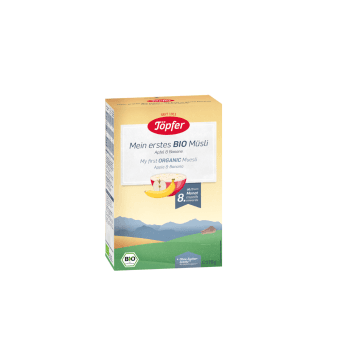 TOPFER каша мюсли бананово-яблочная с 8 мес.,экологическая, 175 г