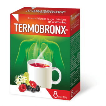 TERMOBRONX pulveris, 8 gab.