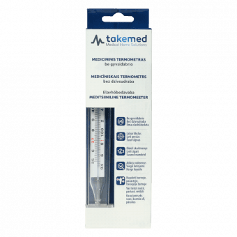 TAKEMED termometrs bez dzīvsudraba, 1 gab.