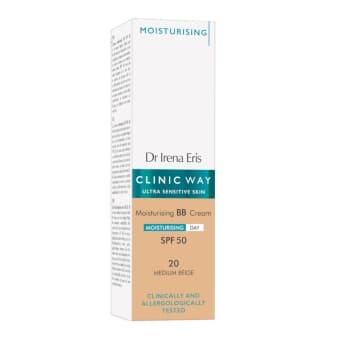 CLINIC WAY Mitrinošs BB krēms MEDIUM BEIGE, SPF50, 30 ml