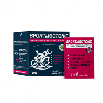 SPORT&ISOTONIC pulveris, 14 paciņas