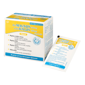 BIO MAGNIJS 300 mg + BIO KĀLIJS 300 mg, pulveris, 30 paciņas