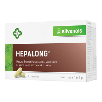 SILVANOLS kapsulas HEPALONG, 30 gab.