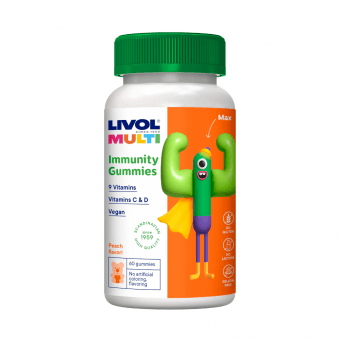 LIVOL MULTI жевательные пастилки IMMUNITY VEGAN, 60 шт.