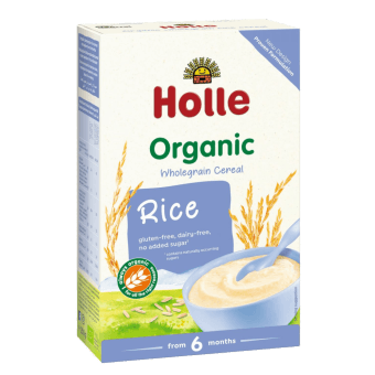 HOLLE bio цельнозерновая рисовая каша для младенцев от 6 мес., 250 г