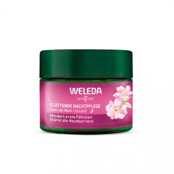 WELEDA izlīdzinošs nakts krēms WILD ROSE & WHITE TEA, 40 ml