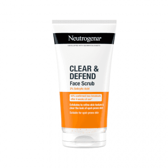 NEUTROGENA скраб для лица CLEAR&DEFEND, 150 мл
