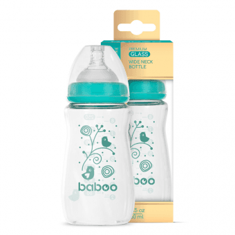 BABOO Stikla pudele, 3+ mēneši, 150 ml