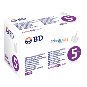BD PEN инсулиновые иглы 5 мм x 31G, 100 шт.