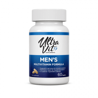 ULTRAVIT MEN'S MULTIVITAMIN FORMULA, 60 kapletes