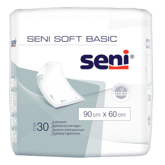SENI absorbējošie palagi SOFT BASIC, 60x90 cm, 30 gab.