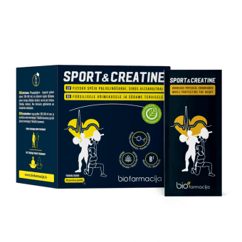 SPORT&CREATINE pulveris, 28 paciņas