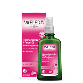 WELEDA lutinoša ķermeņa eļļa visiem ādas tipiem WILDROSE, 100 ml