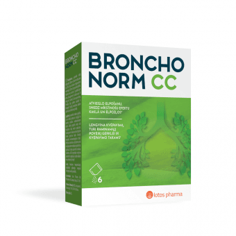 BRONCHONORM CC pulveris, 6 paciņas