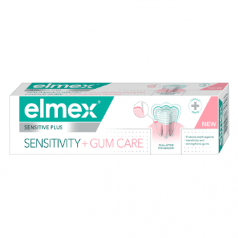 ELMEX зубная паста SENSITIVE PLUS SENSITIVITY + GUM, 75 мл