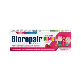 BIOREPAIR зубная паста клубничная KIDS, 0–6 лет, 50 мл
