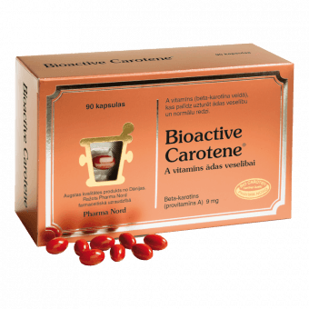 BIOACTIVE CAROTENE kapsulas, 90 gab.