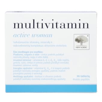 NEW NORDIC Multivitamin active woman, 90 таблетки