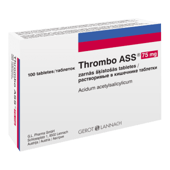 THROMBO ASS 75 мг растворяющиеся в кишечнике таблетки, N100