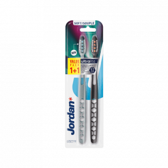 JORDAN зубная щётка, мягкая ULTRALITE 1+1, 2 шт.