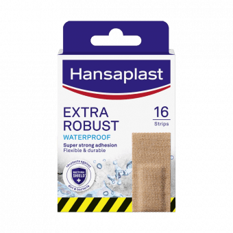 HANSAPLAST водонепроницаемые пластыри для защиты небольших ран EXTRA ROBUST ī, 16 шт.