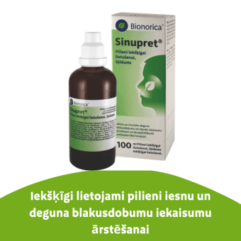SINUPRET pilieni, 100 ml