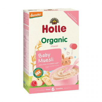 HOLLE быстрорастворимая цельнозерновая мюсли-каша BIO, 250 г