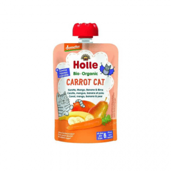 HOLLE augļu-dārzeņu biezenis BIO CARROT CAT, 100 g