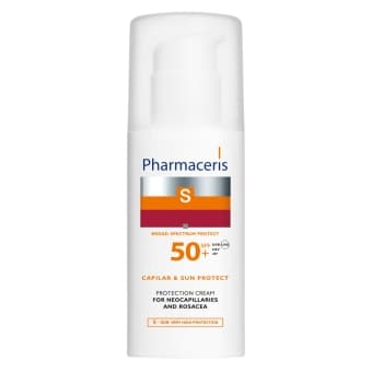 PHARMACERIS S крем для защиты лица CAPILAR & SUN PROTECT SPF50 +, 50 мл