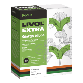 LIVOL EXTRA GINKGO BILOBA таблетки, 60 шт.