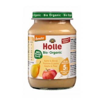 HOLLE пюре из яблок и груш с 5 мес., BIO, 190 г