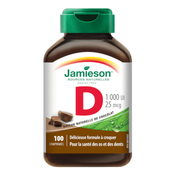 JAMIESON VITAMIN D 1000 IU (25mkg), таблетки, 100 шт.