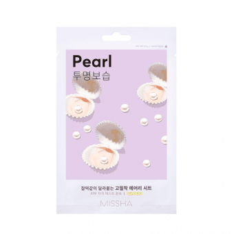MISSHA тканевая маска с жемчужной пудрой AIRY FIT, 19 г