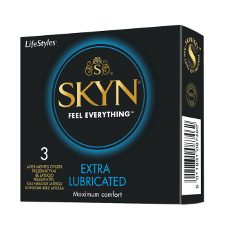 LIFESTYLES презервативы SKYN, EXTRA LUBRICATED, 3 шт.