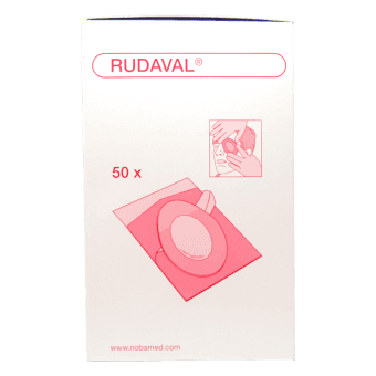 RUDAVAL стерильный пластырь для глаз для взрослых, 50 шт.