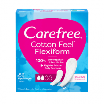 CAREFREE ikdienas ieliktnīši COTTON FLEXI FORM, 56 gab.