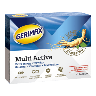GERIMAX MULTI ACTIVE tabletes, 30 gab.