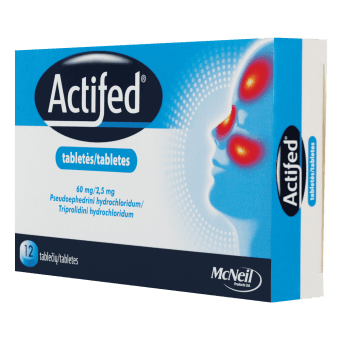 ACTIFED 60 mg/2,5 mg tabletes, N12